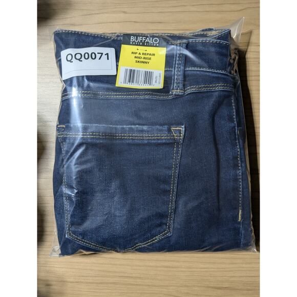 Buffalo David Bitton Jeans Womens 6/28 Jess Rip & Repair Mid-Rise Skinny Raw Hem - Picture 10 of 10